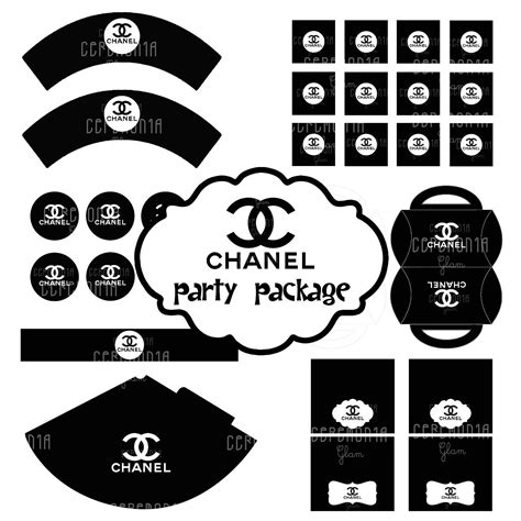 chanel party printables|chanel printables free.